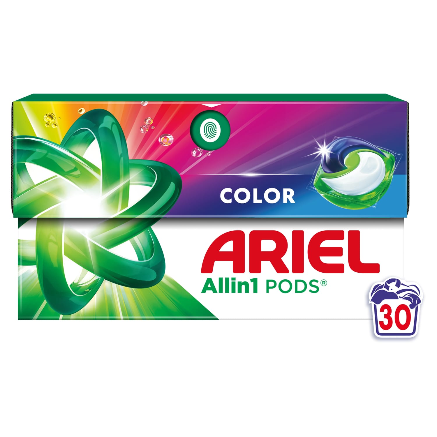 Skalbimo kapsulės ARIEL COLOR, 30 vnt