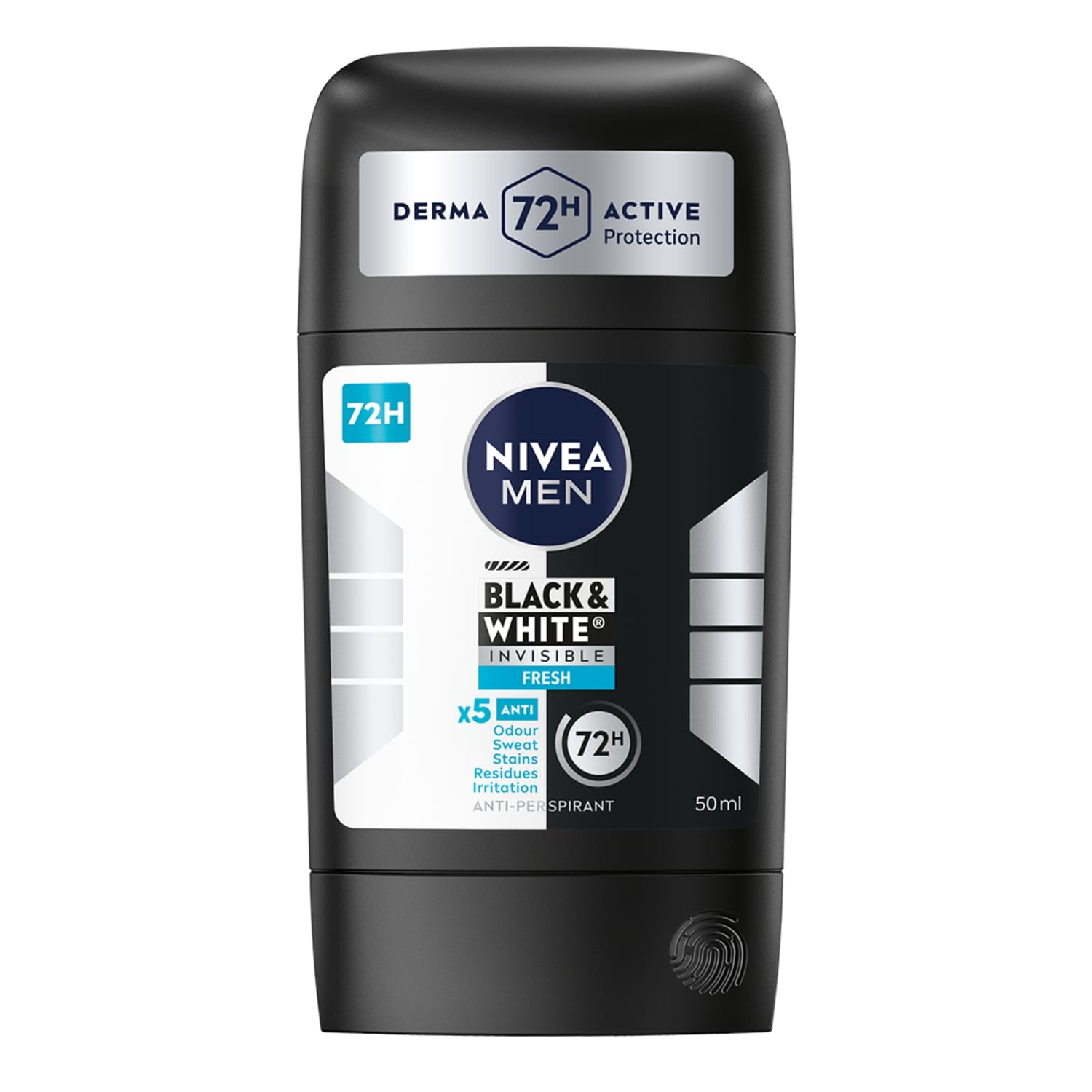 Стиковый антиперспирант для мужчин NIVEA Bl.&Wh., 50мл