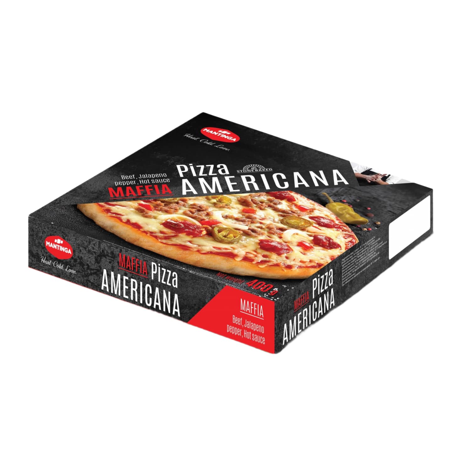 Frozen pizza MANTINGA AMERICANA MAFIA, 400 g