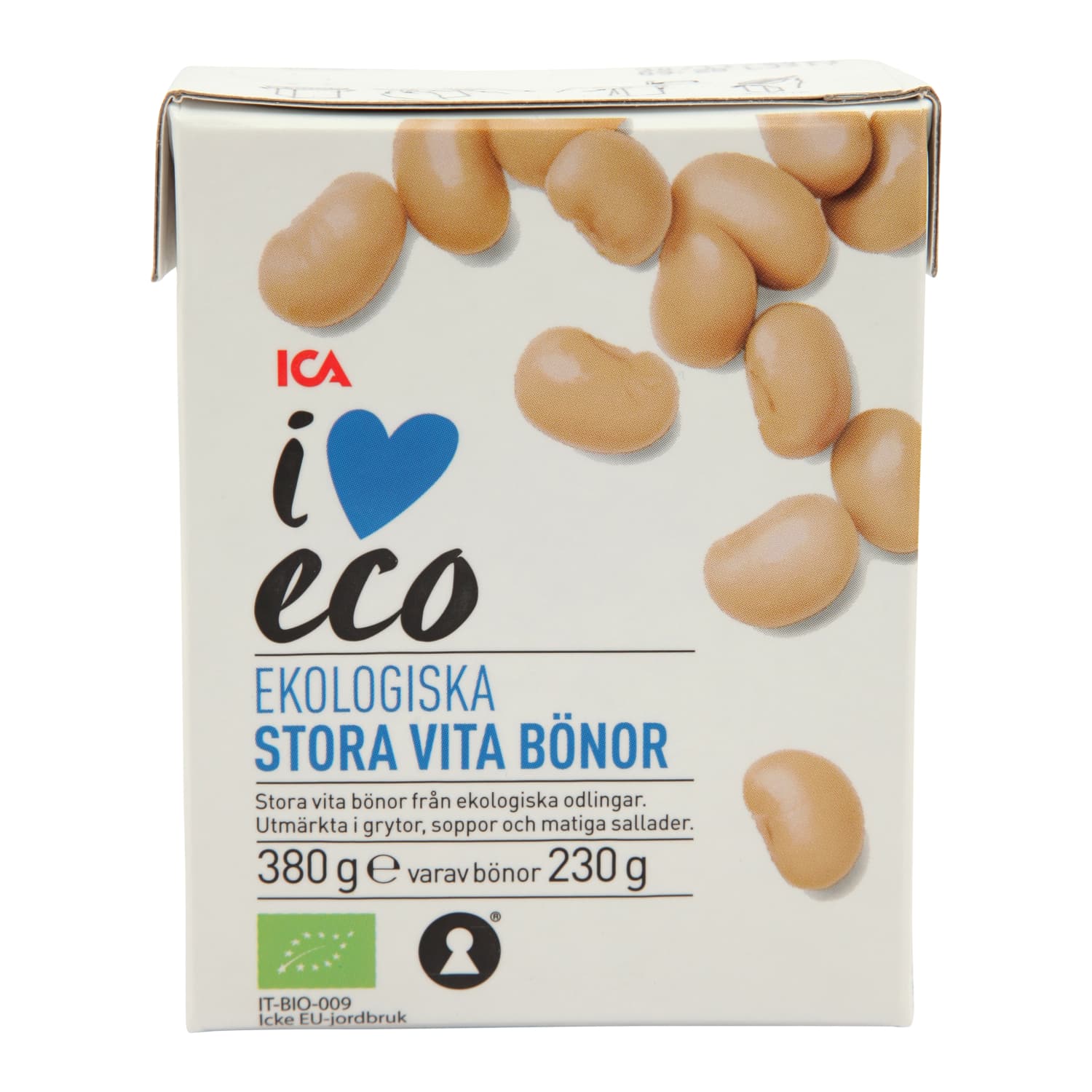 White beans I LOVE ECO, 380 g / 230 g