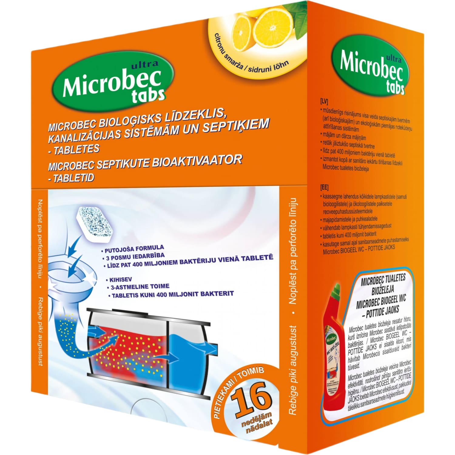 Bioaktyvat. nuotėkoms MICROBEC TABS, 1 vnt