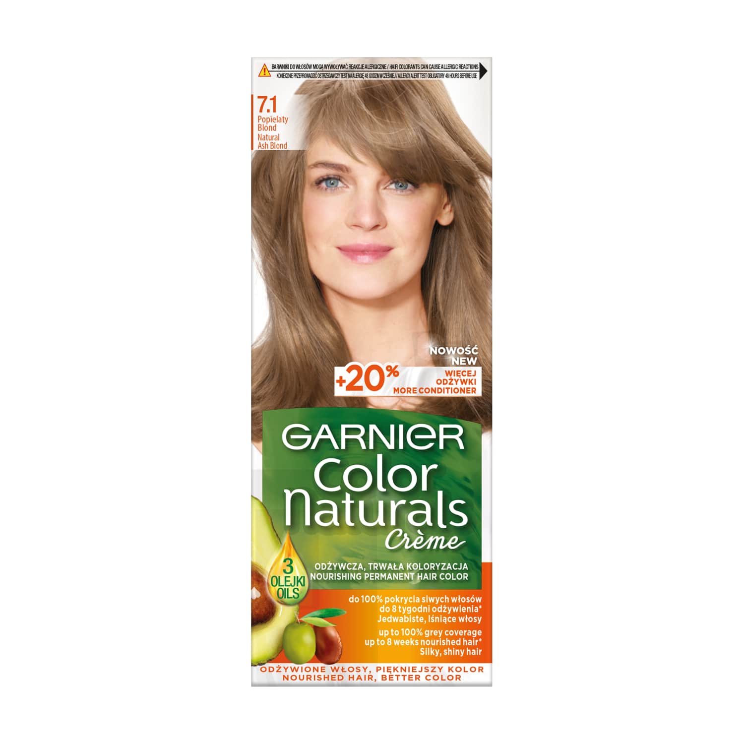 Plaukų dažai GARNIER COLOR NATURALS, 7.1
