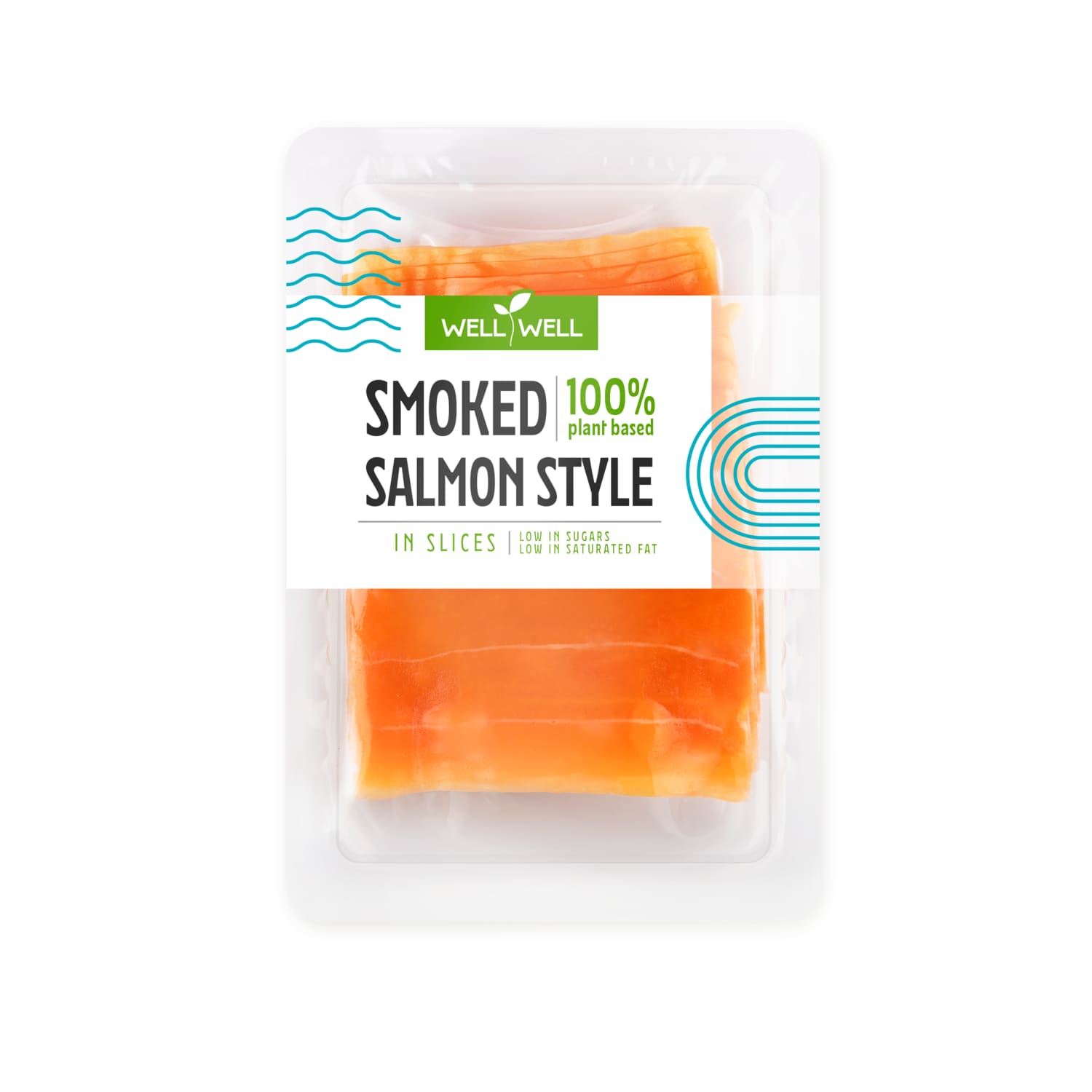 Smoked lard style plant-based slices WELL WELL, 100 g