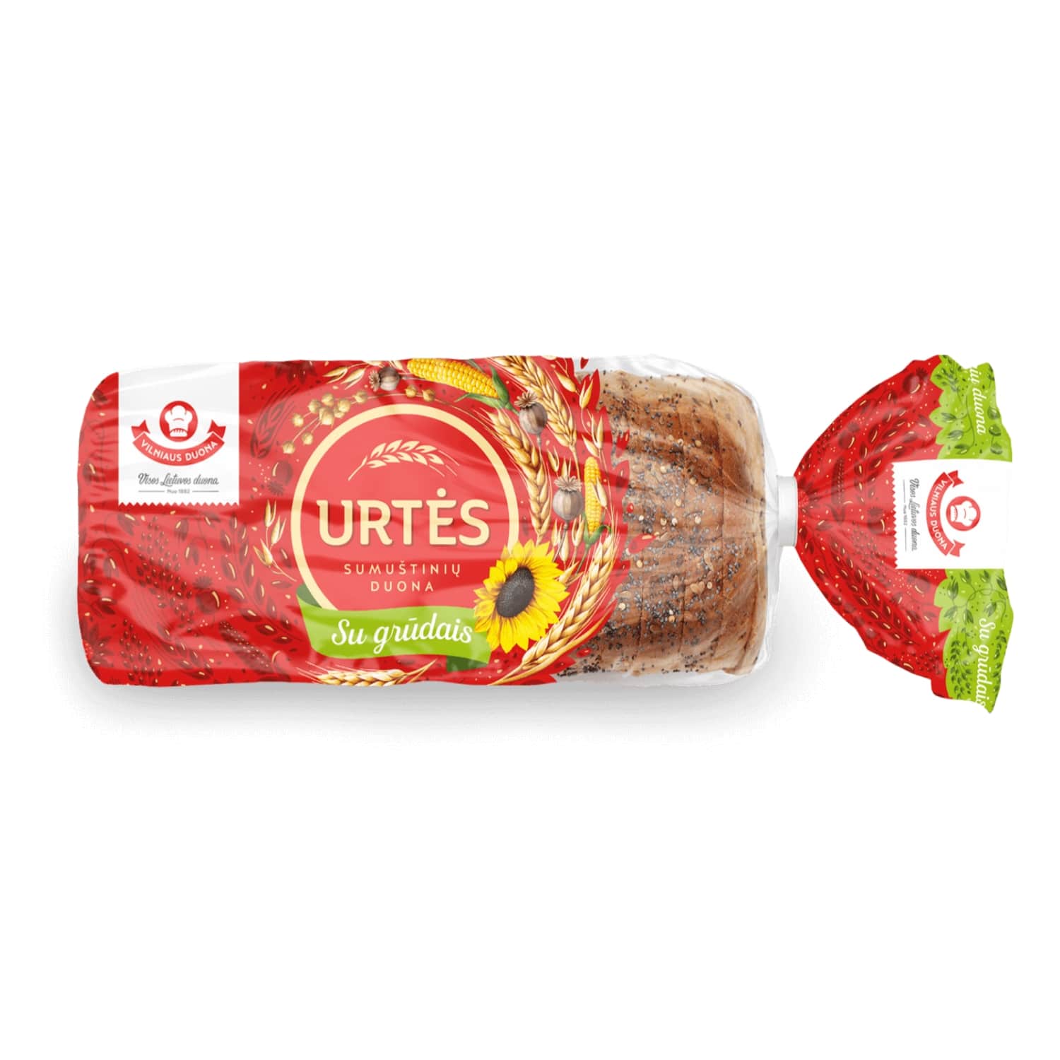 Хлеб для сэндвичей URTĖS с зернами, 470 г