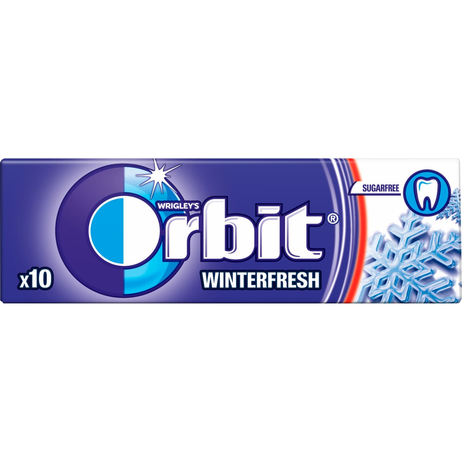 Мятная, ментоловая безсахарная жевательная резинка ORBIT, 14 г