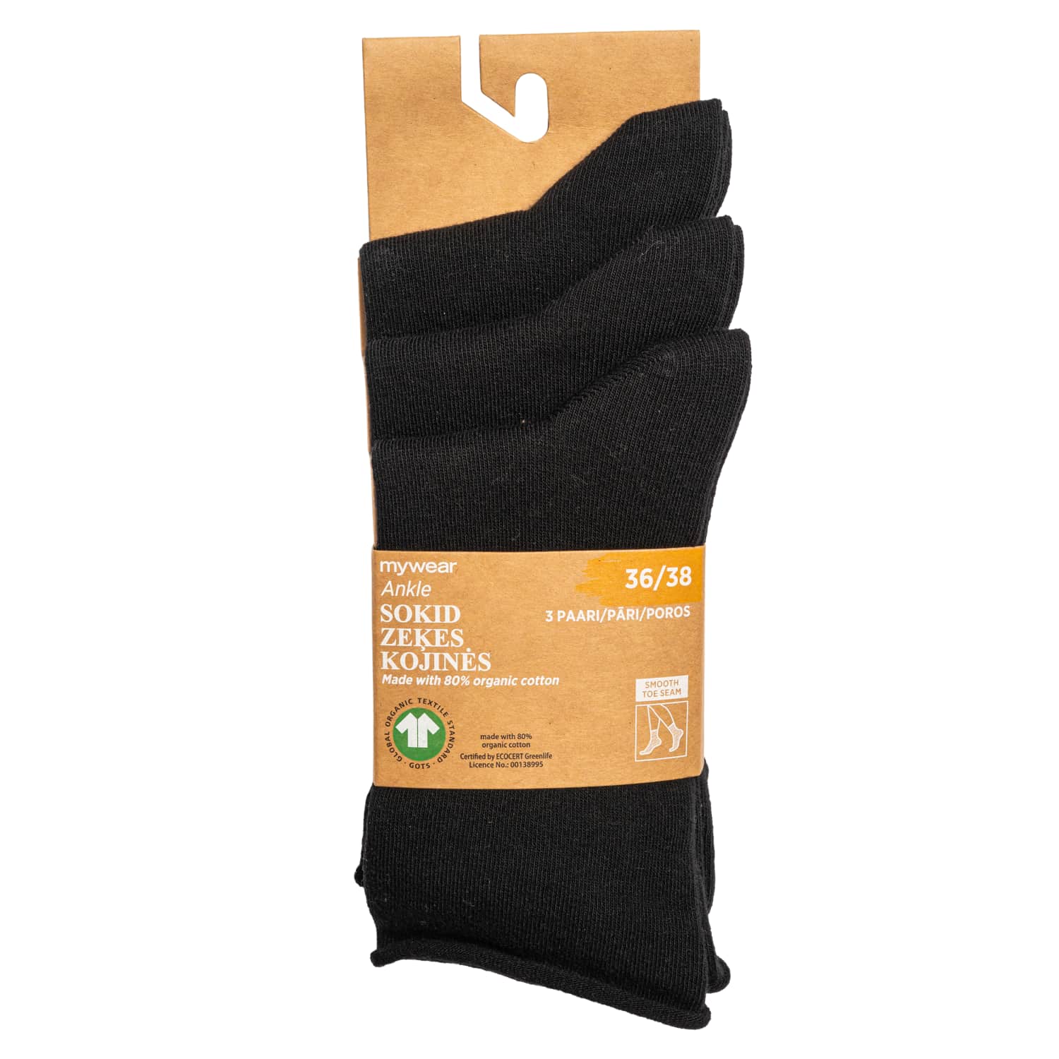 Kojinės MYWEAR, 36 / 38, 3 poros