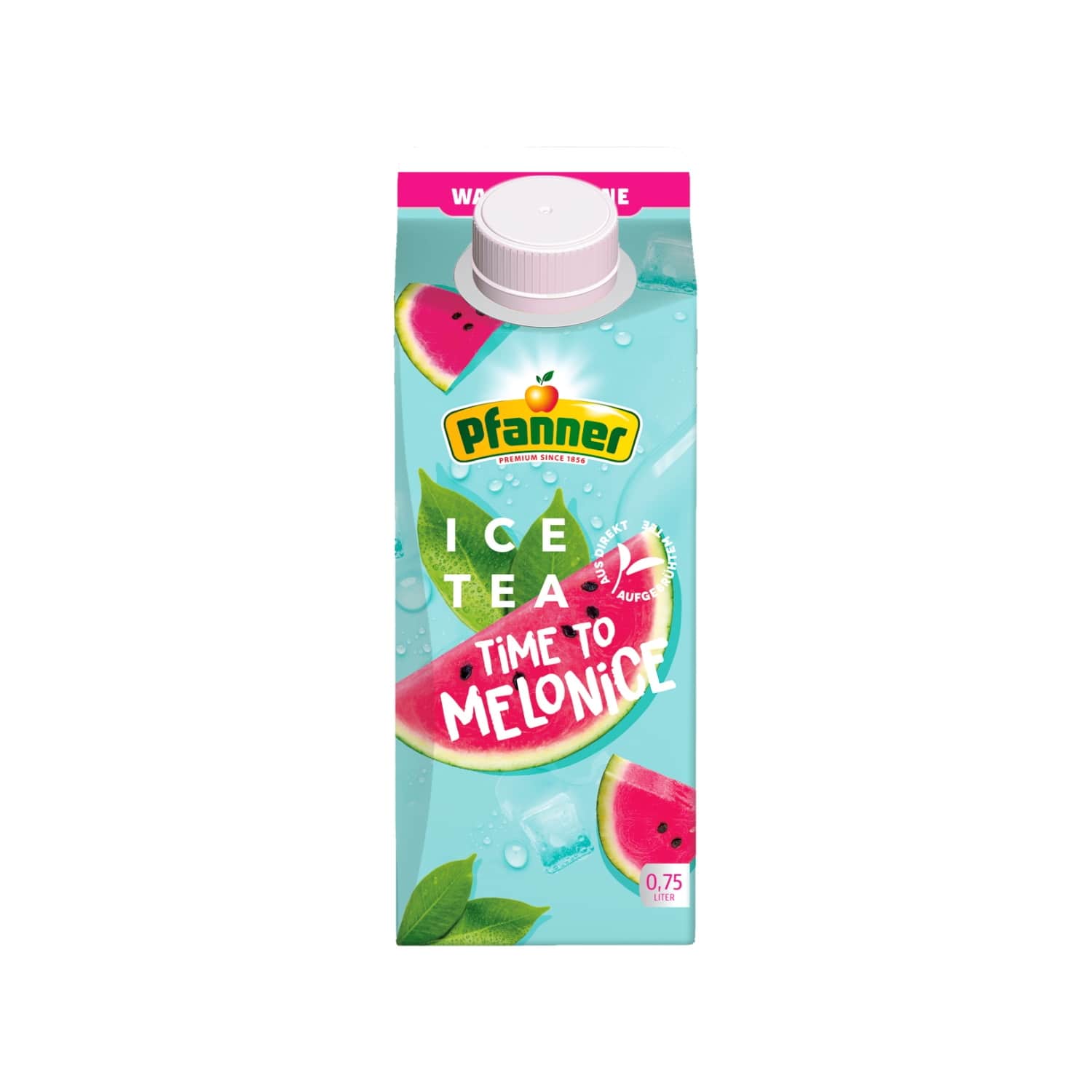 Watermelon flavored tea drink PFANNER, 0,75 l