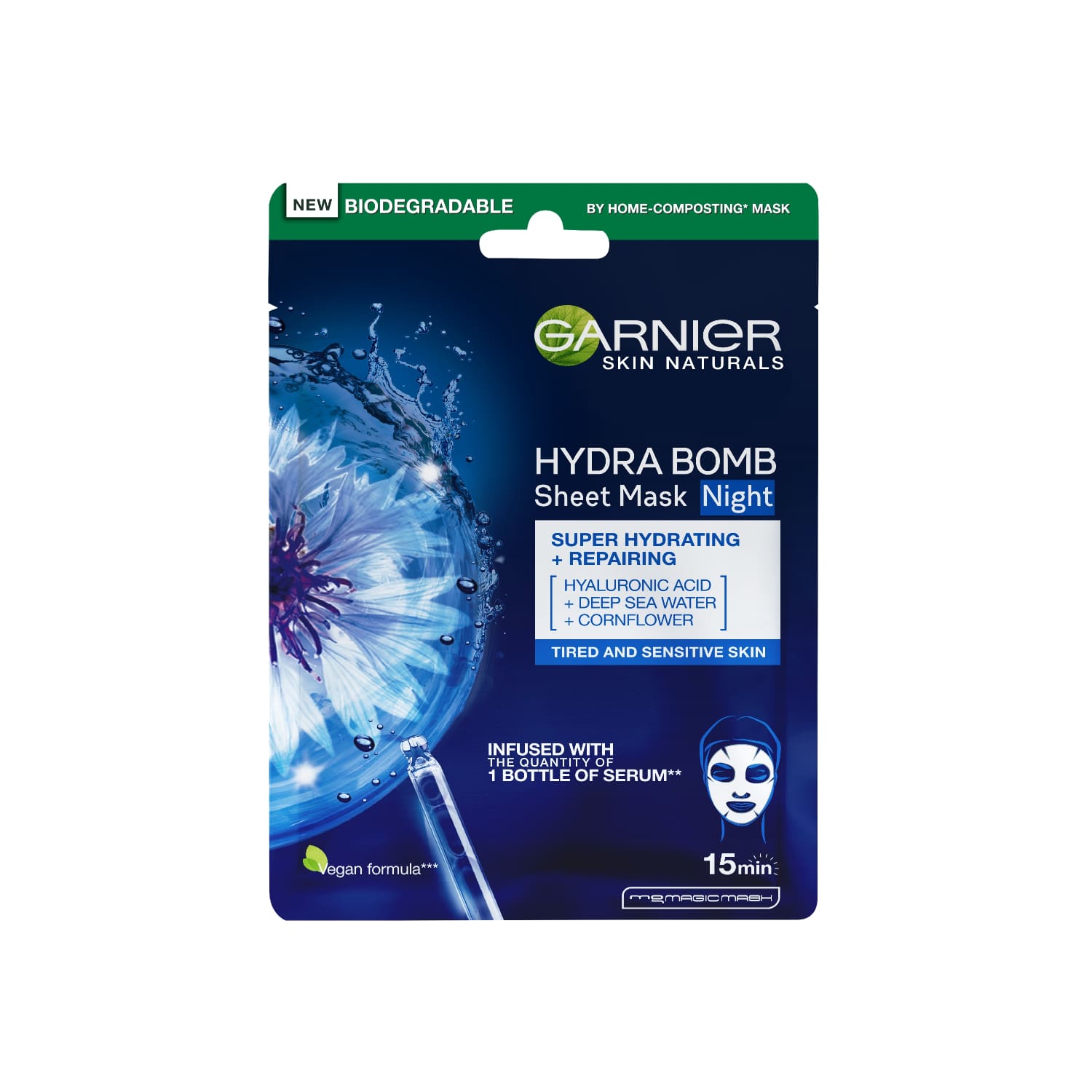 Листовая маска GARNIER HYDRA BOMB, 28 г