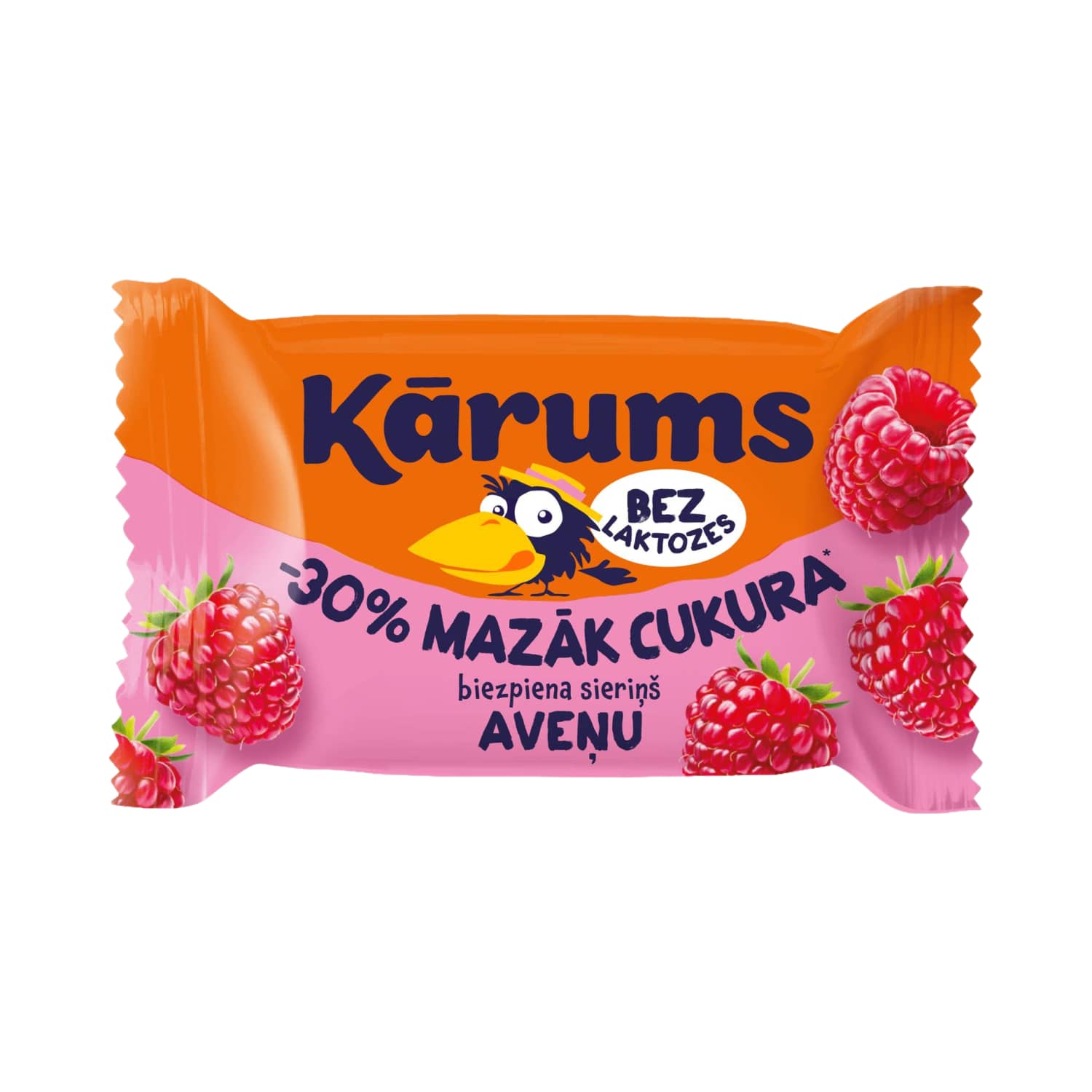 Творожок с малиной KARUMS, без лактозы, 40 г