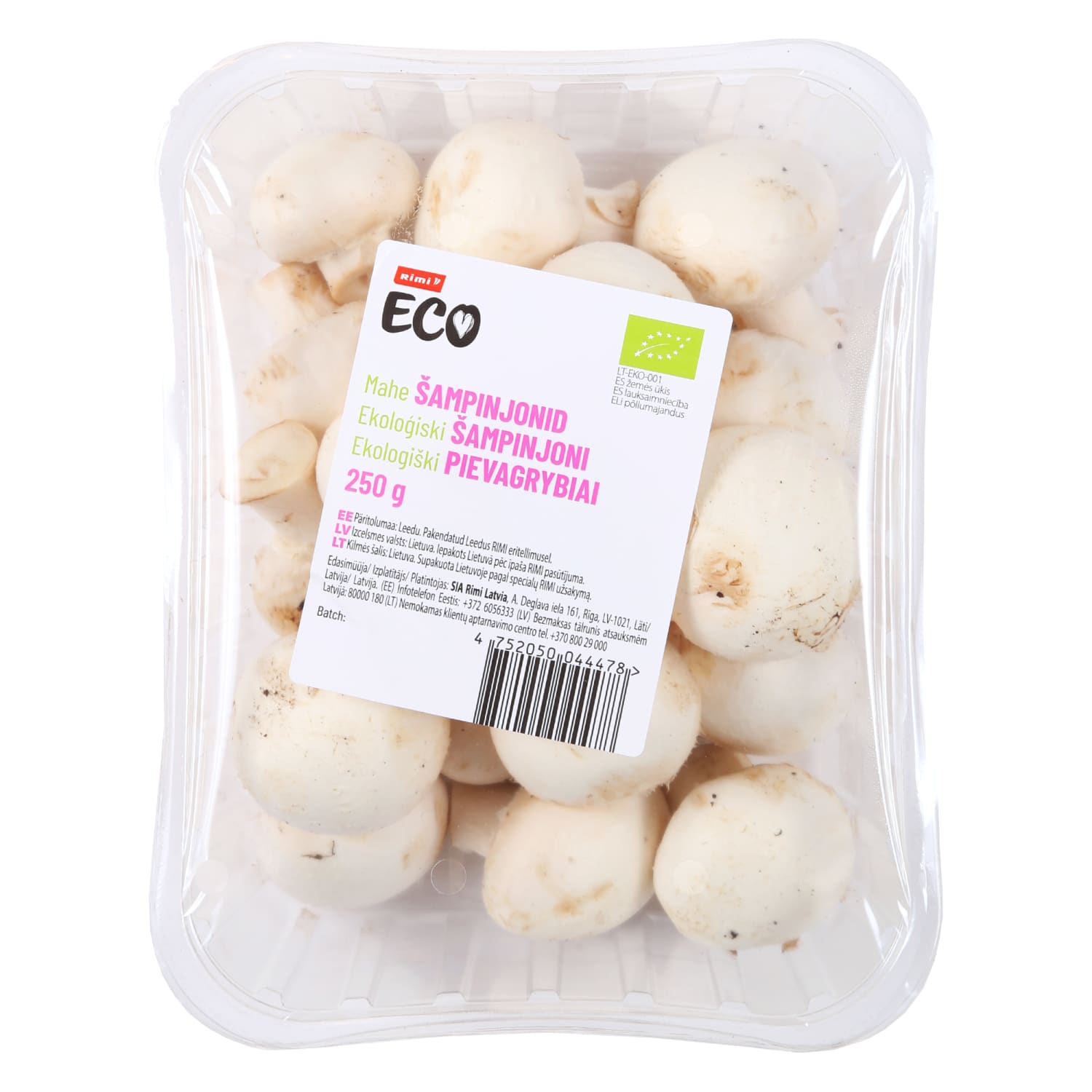 Ekologiški pievagrybiai RIMI Eco, 250g