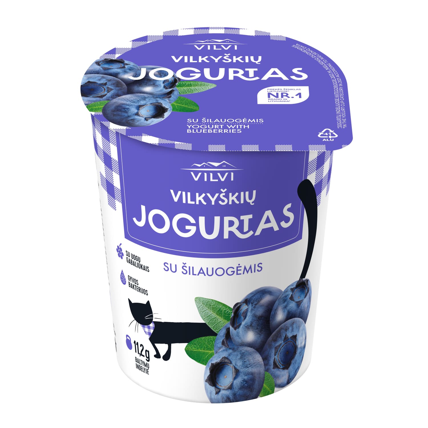 Jogurtas VILVI su šilauog. 3,6 % rieb. 350g