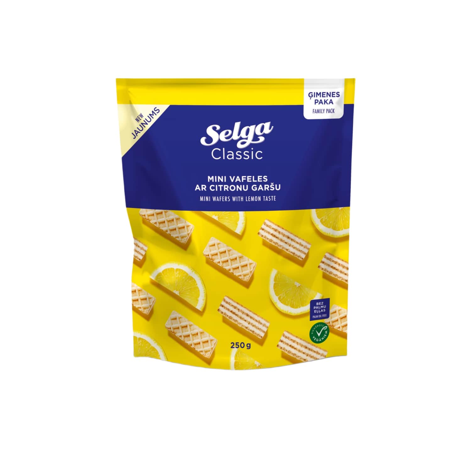 Mini waffles SELGA with lemon filling, 250 g