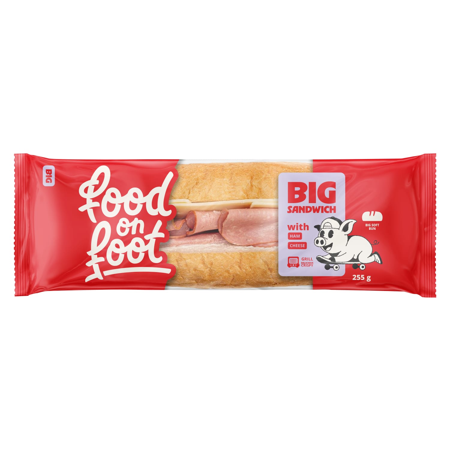 Sumuštinis su kumpiu ir sūriu BIG, 255 g
