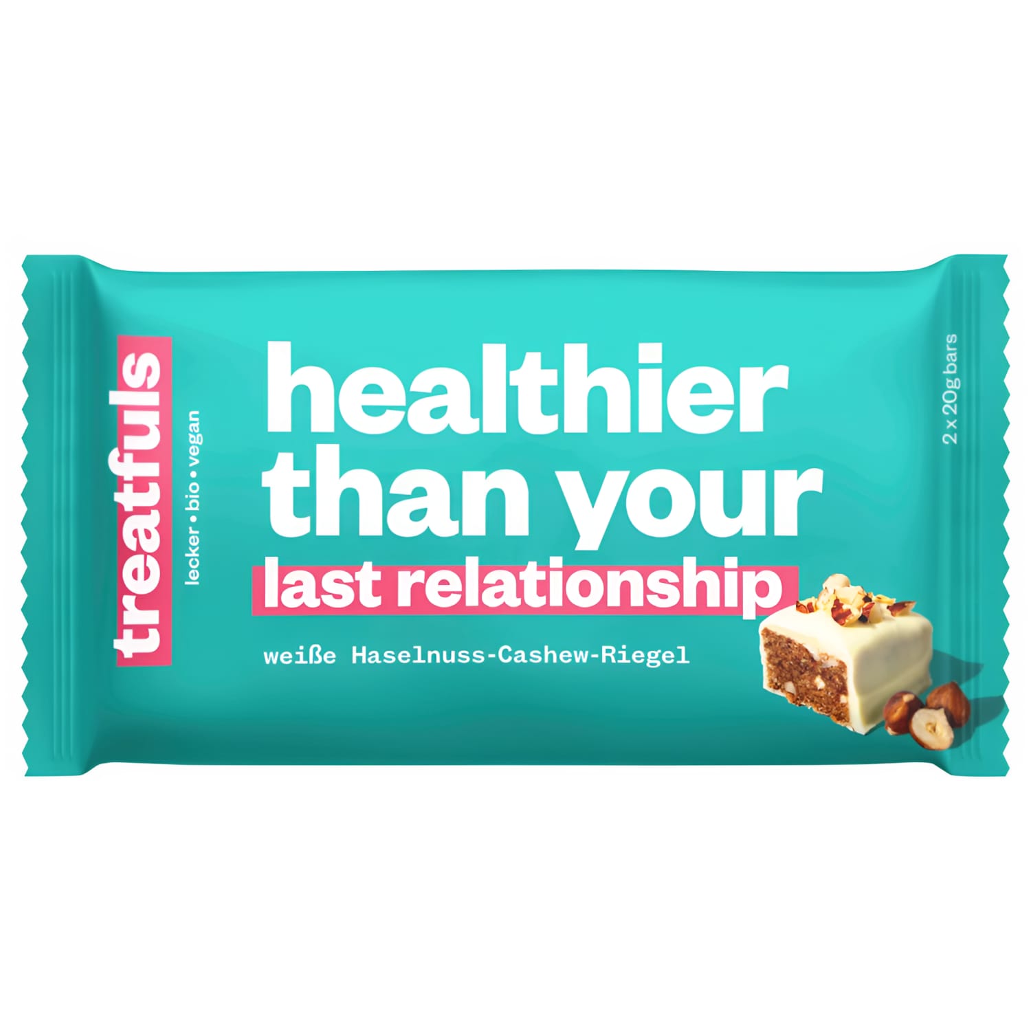 Ekol. батончик YOUR LAST TREATFULS, 2x20 г