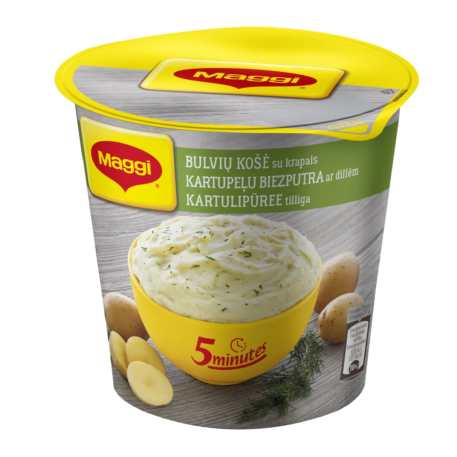 Картофельное пюре с укропом MAGGI 5 MINUTES, 50 г