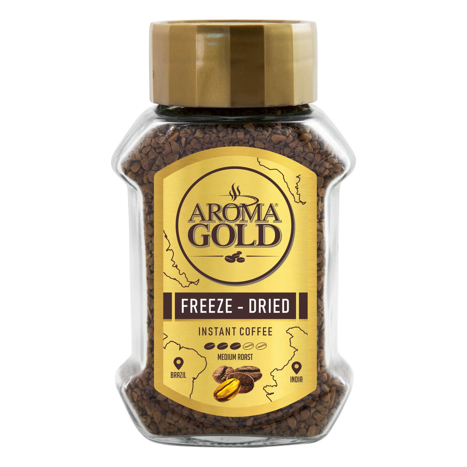 Растворимый кофе AROMA GOLD, 200 г