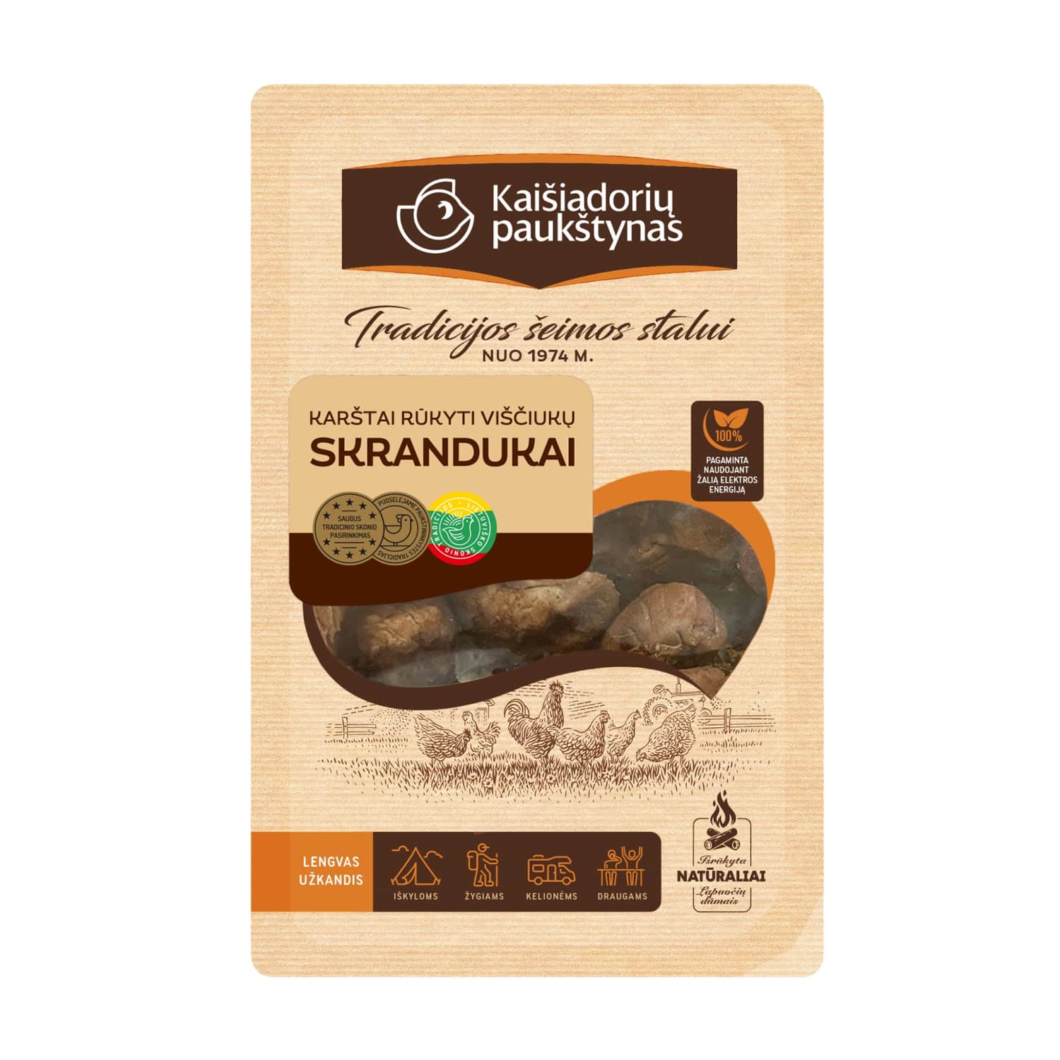Hot Smoked Chicken Gizzards, 250 g