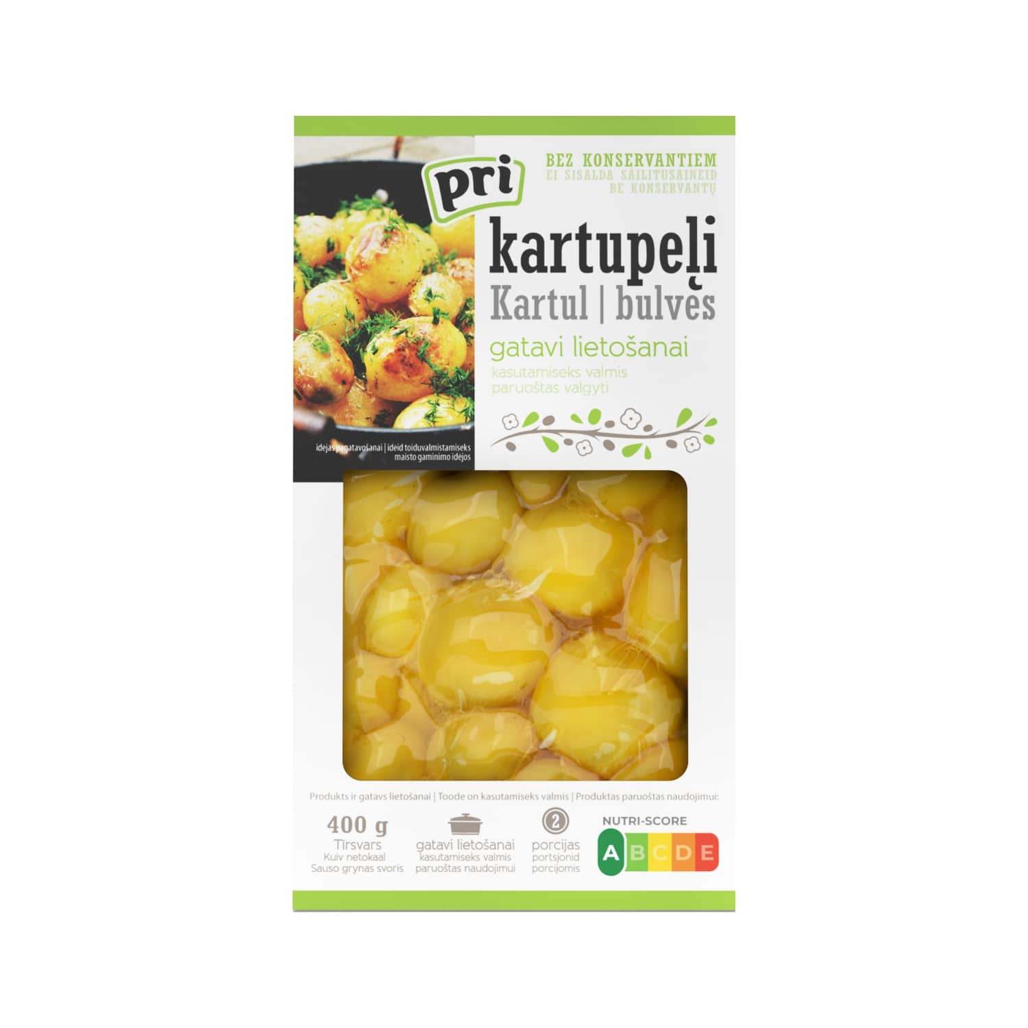 Skustos bulvės READY TO EAT, 400g